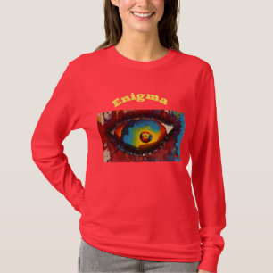 Mystic Gaze: Women's Långärmad Red Tee