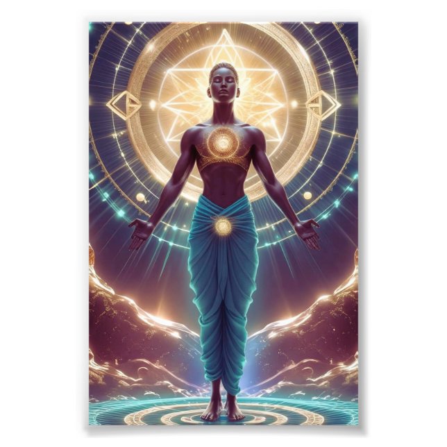 Mystic Geometry - Soul-radians Fototryck (Framsidan)