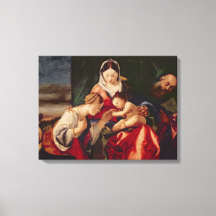 Mystic Giftermål of Saint Catherine, 1505/8 Canvastryck