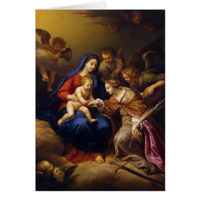 Mystic Giftermål of St. Catherine Hälsningskort (Framsidan)