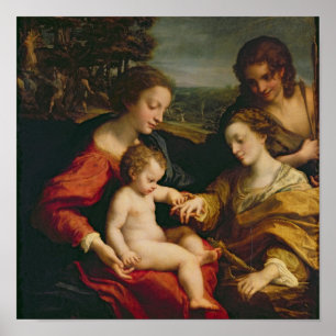 Mystic Giftermål of St. Catherine of Poster