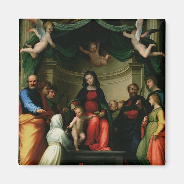 Mystic Giftermål of St. Catherine of Siena med Magnet (Framsidan)