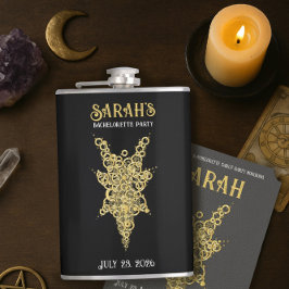 Mystic Gold Sängkammare Vinyl-Omslagen Flask Fickplunta