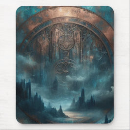 Mystic Gothic Steampunk Art - Blue Copper Patina  Musmatta