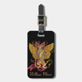 Mystic Griffin med svärd Bagagebricka