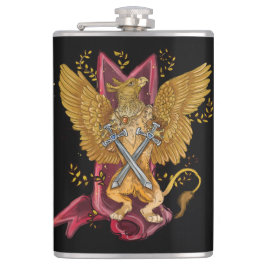 Mystic Griffin med svärd Fickplunta