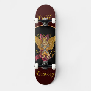 Mystic Griffin med svärd Mini Skateboard Bräda 18,5 Cm