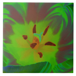 Mystic Grönt Tulip Tile Kakelplatta