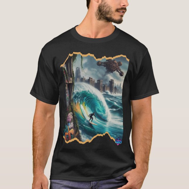 Mystic H2O den sista surfen av apokalypsen T Shirt (Framsida)