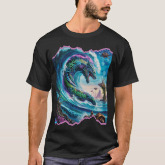 Mystic H2O Leviathan Stiga upp design T Shirt