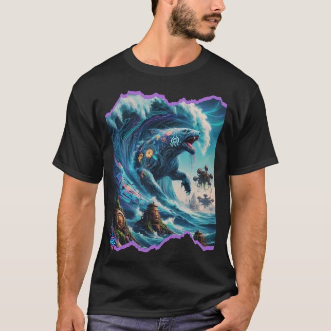 Mystic H2O Neptunes Beast Design T Shirt (Framsida)