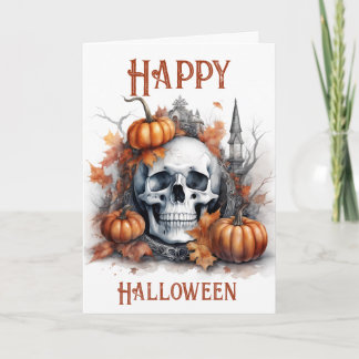 Mystic Halloween Gothic Skull Art - Enchanting Kort