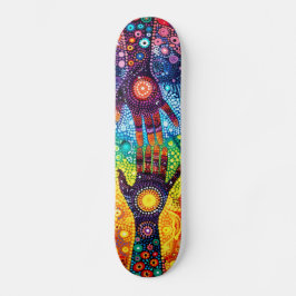 Mystic Händer - Aboriginal Stil - Skateboard Deck
