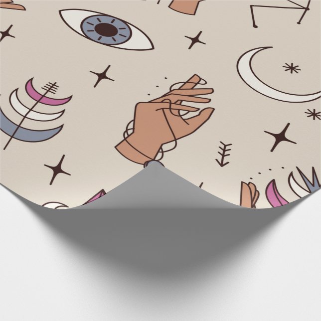 Mystic Händer Wrapping Papper Presentpapper (Hörn)