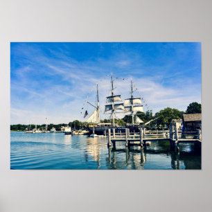 Mystic Harbour Clipper-Frakten Poster
