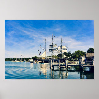 Mystic Harbour Clipper-Frakten Poster