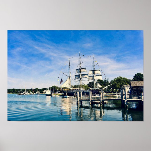 Mystic Harbour Clipper-Frakten Poster (Framsidan)