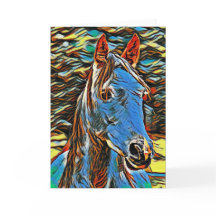 Mystic Horse Blank Greeting Card