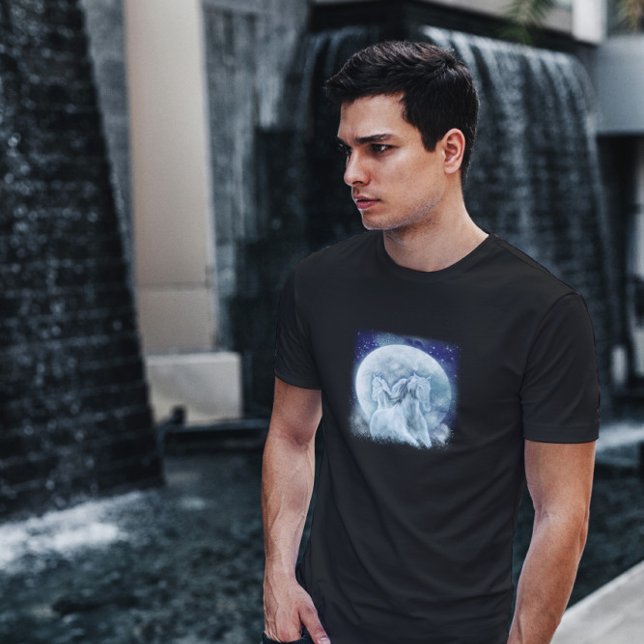 Mystic Horses Full Moon T Shirt (Skapare uppladdad)