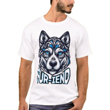 Mystic Husky: Intricate Blue Eyed Guardian