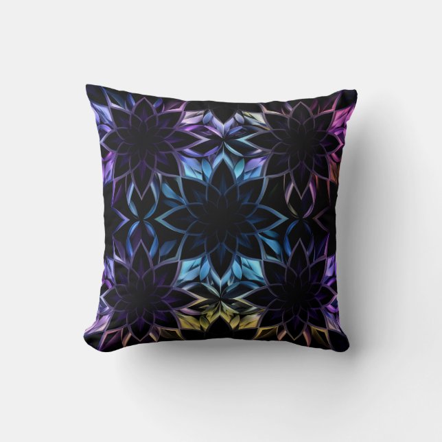Mystic Iridescent Geo Flower Pillow Kudde (Framsida)
