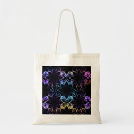 Mystic Iridescent Geometric Flower Tote Tygkasse