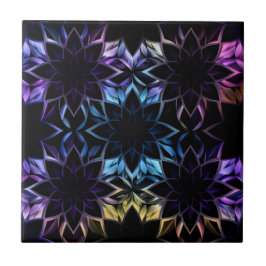 Mystic Iridescent Geometric Tile Art Kakelplatta