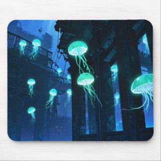 🌊 🐙 Mystic Jellyfish - Atlantis Depths Mousepad Musmatta
