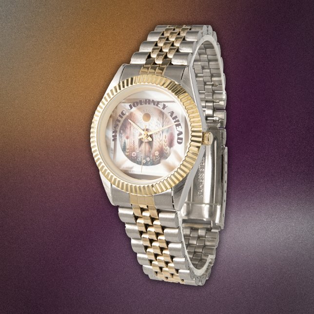 Mystic Journey Ahead, Boho in brun and black | Armbandsur (Skapare uppladdad)