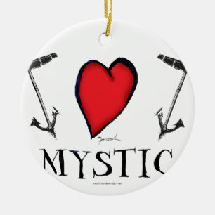 mystic julgransprydnad keramik