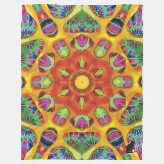 Mystic Kaleidoscope Fleecefilt (Framsidan)