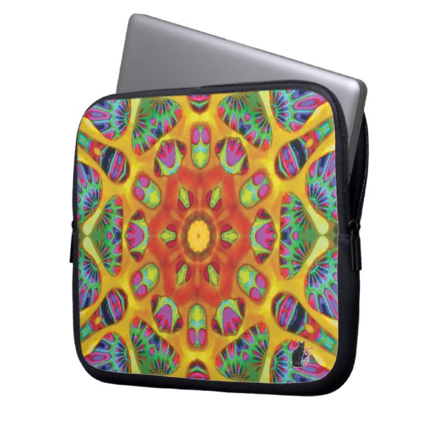Mystic Kaleidoscope Laptop Sleeve (Framsidan Vänster)