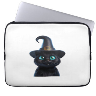 Mystic Kattunge - Halloween Cat Classic T-Shirt Laptop Fodral