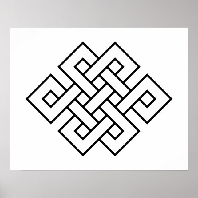 Mystic Knot - B&W 1 Poster (Framsidan)