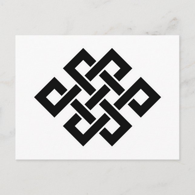 Mystic Knot - B&W 2 Vykort (Framsida)