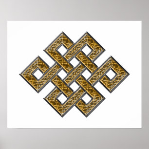 Mystic Knot - Silver & Guld 2 Poster