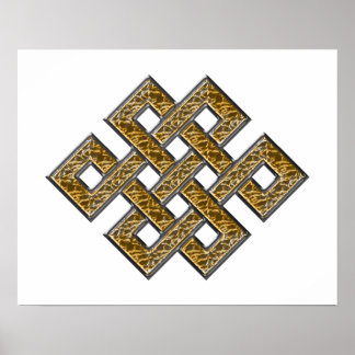 Mystic Knot - Silver & Guld 2 Poster
