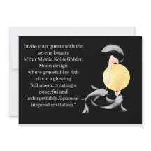 Mystic Koi & Golden Moon – Elegant Japansk Zen Ar