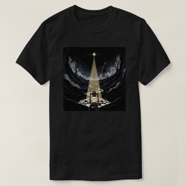 Mystic Lantern of the Dark Forest T Shirt (Design framsida)