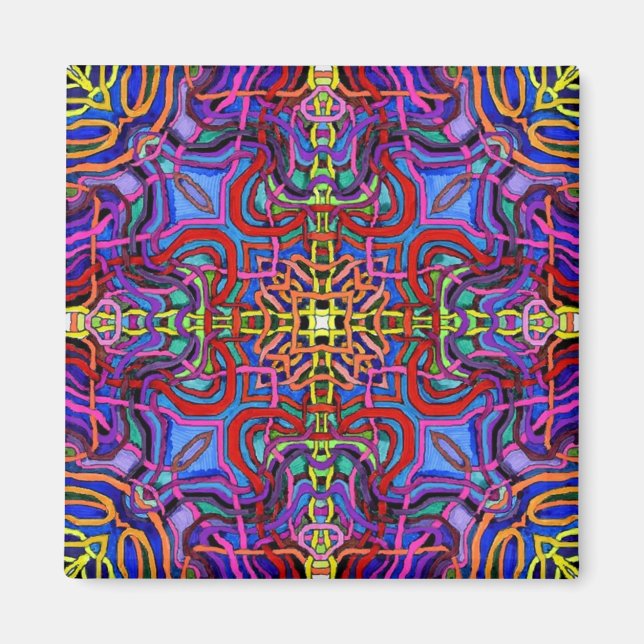 Mystic Lattice Mandala Magnet (Framsidan)