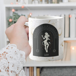 Mystic Leo Zodiac Stars Horoscope Kaffemugg