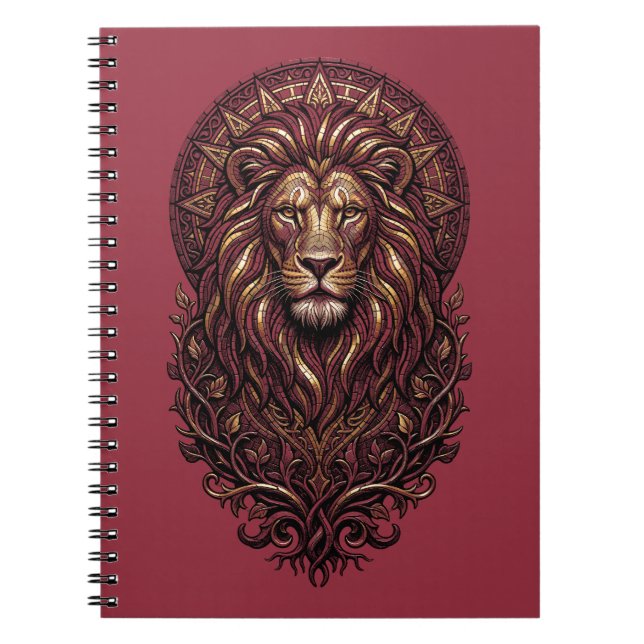 Mystic Lion Anteckningsbok (Framsidan)