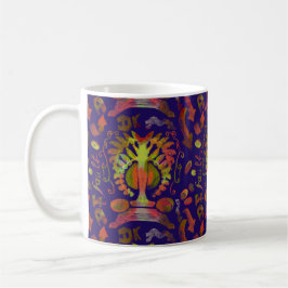 "Mystic Livets träd - Folk Art Mönster" Kaffemugg