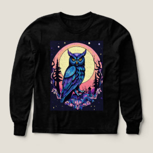 Mystic Måne Uggla TShirt Enchanting Nocvändal Stil T Shirt