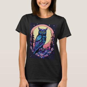Mystic Måne Uggla TShirt Enchanting Nocvändal Stil T Shirt