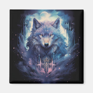 Mystic Måne Varg Guardian Magnet