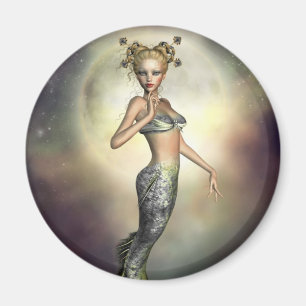 Mystic månesjöjungfru magnet