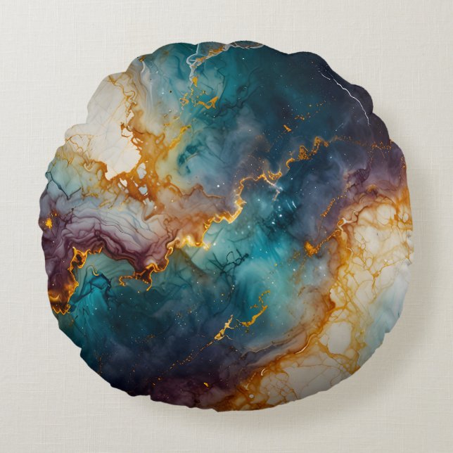 Mystic Marble Rund Kudde (Framsidan)