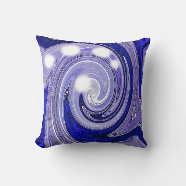 Mystic message blue kudde (Framsida)