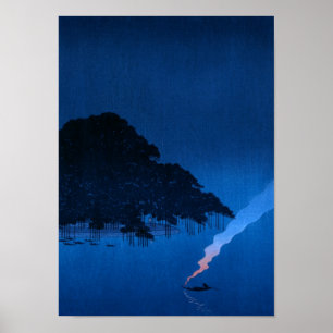 Mystic midnatt (BLÅTT) Poster